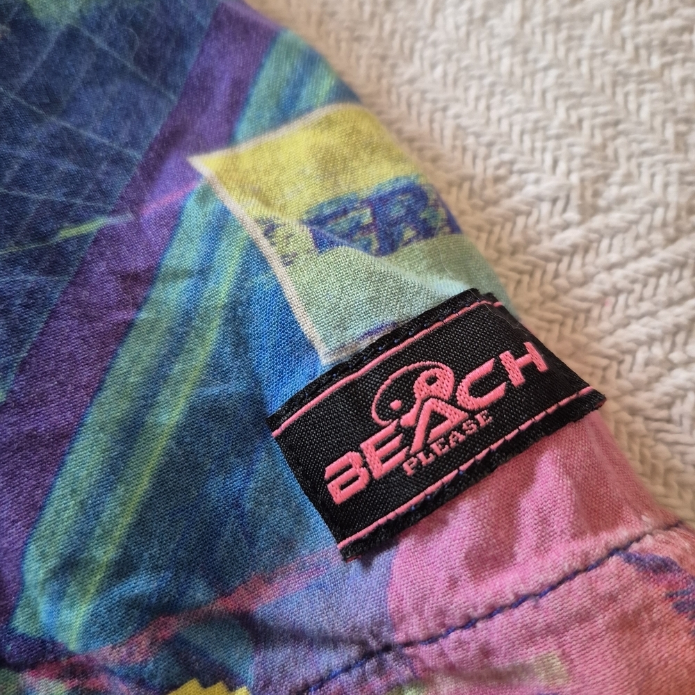 Blue Steel Vibrant Multicolor Shirt Size M - Picture 3 of 4